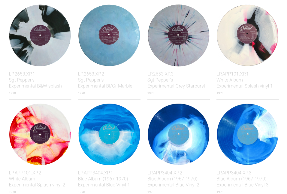 Experimental pressings