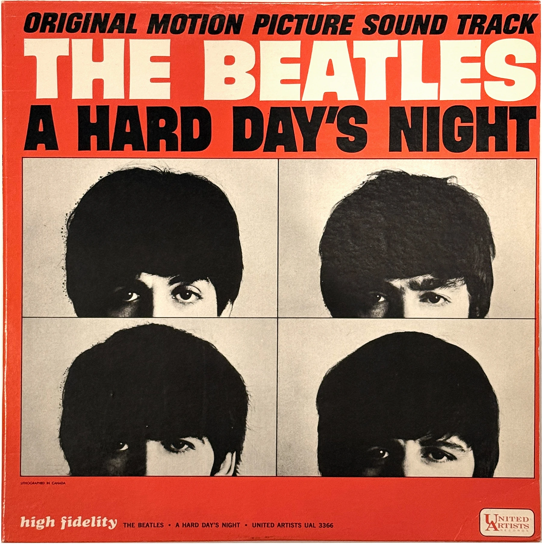 A Hard Day's Night (US Format), LP.3366.UA1.4, cover photo