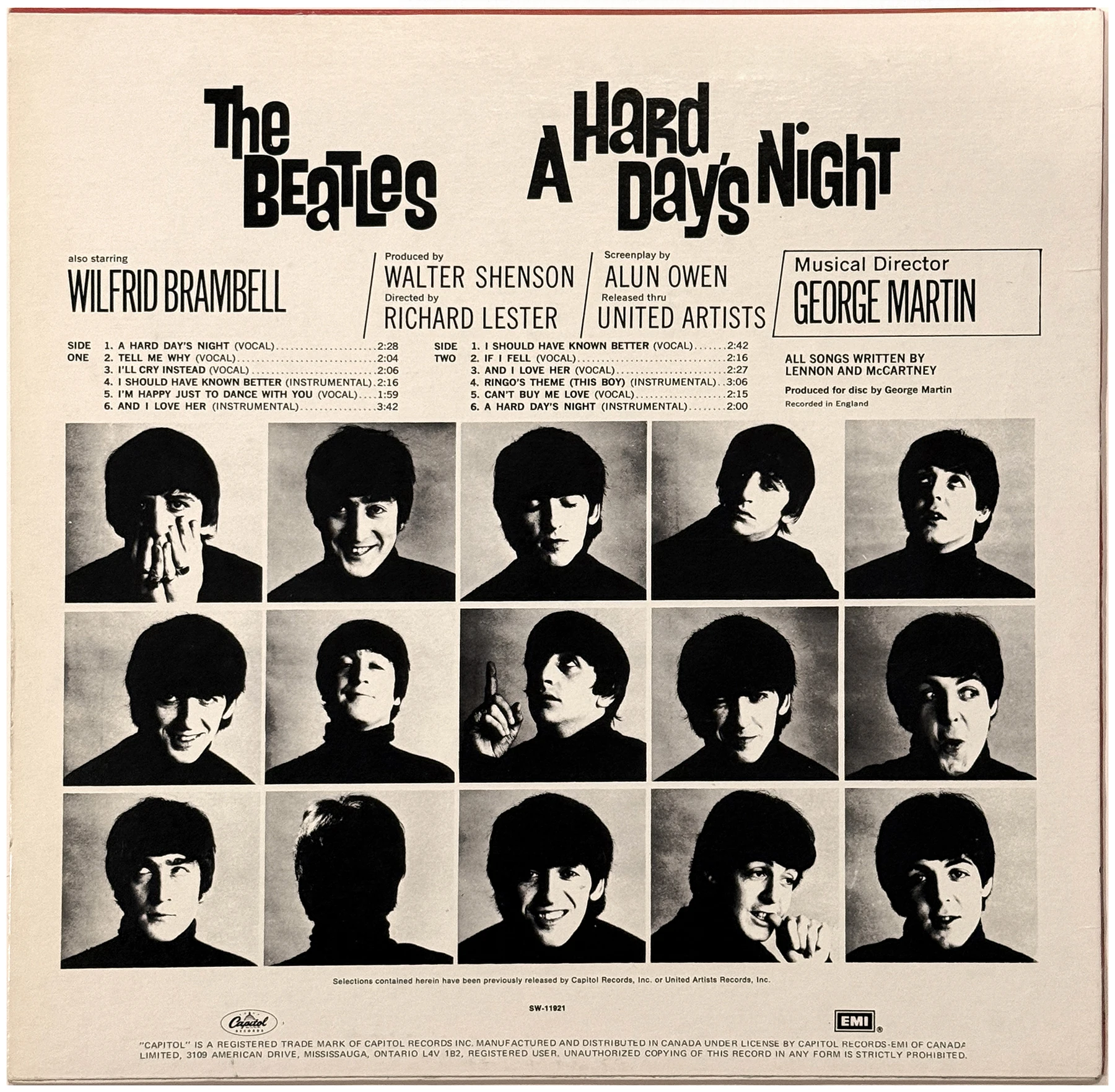 A Hard Day's Night (US Format), LP.11921.10.1, cover photo