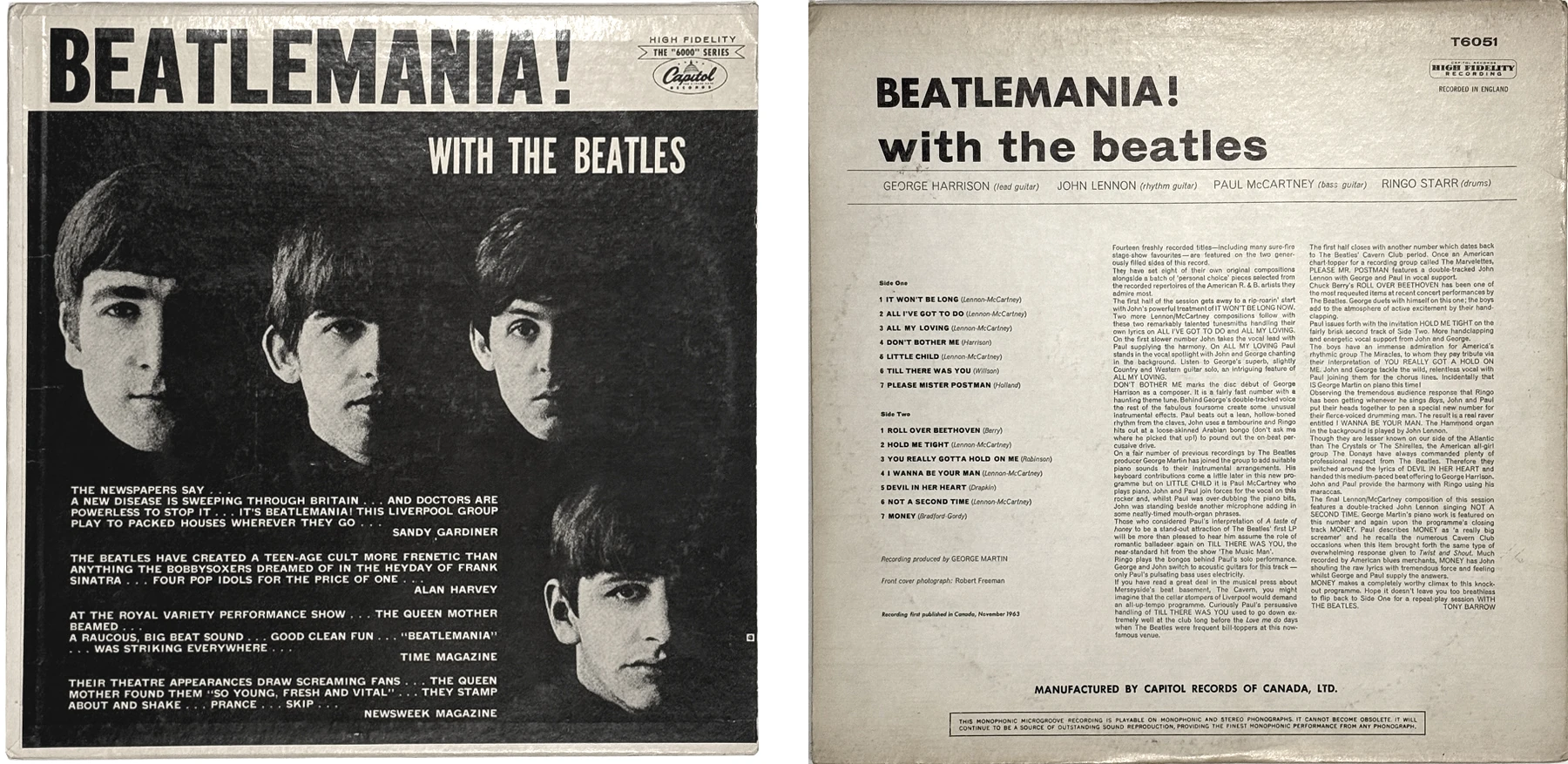 Beatlemania! With The Beatles, LP.6051.7.2