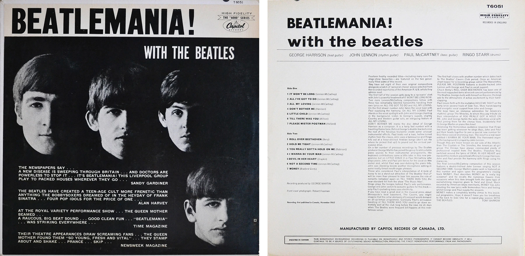 Beatlemania! With The Beatles, LP.6051.5.1