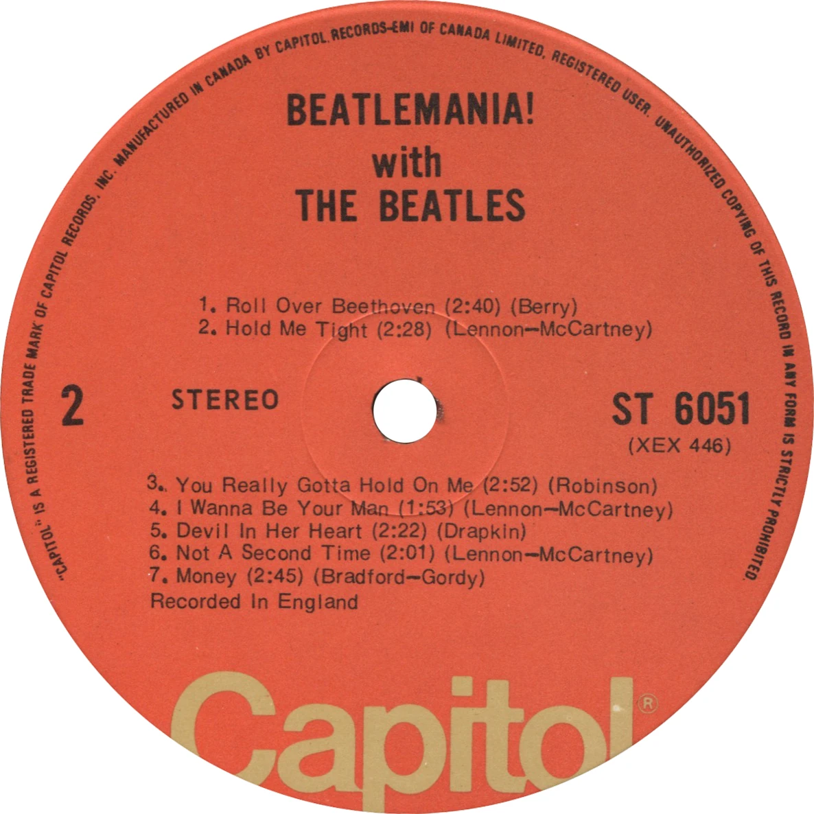 Beatlemania! With The Beatles, LP.6051.7.5
