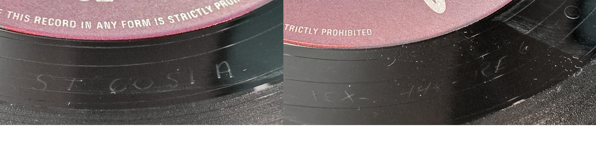 Beatlemania! With The Beatles, LP.6051.9.1, matrix stamp detail
