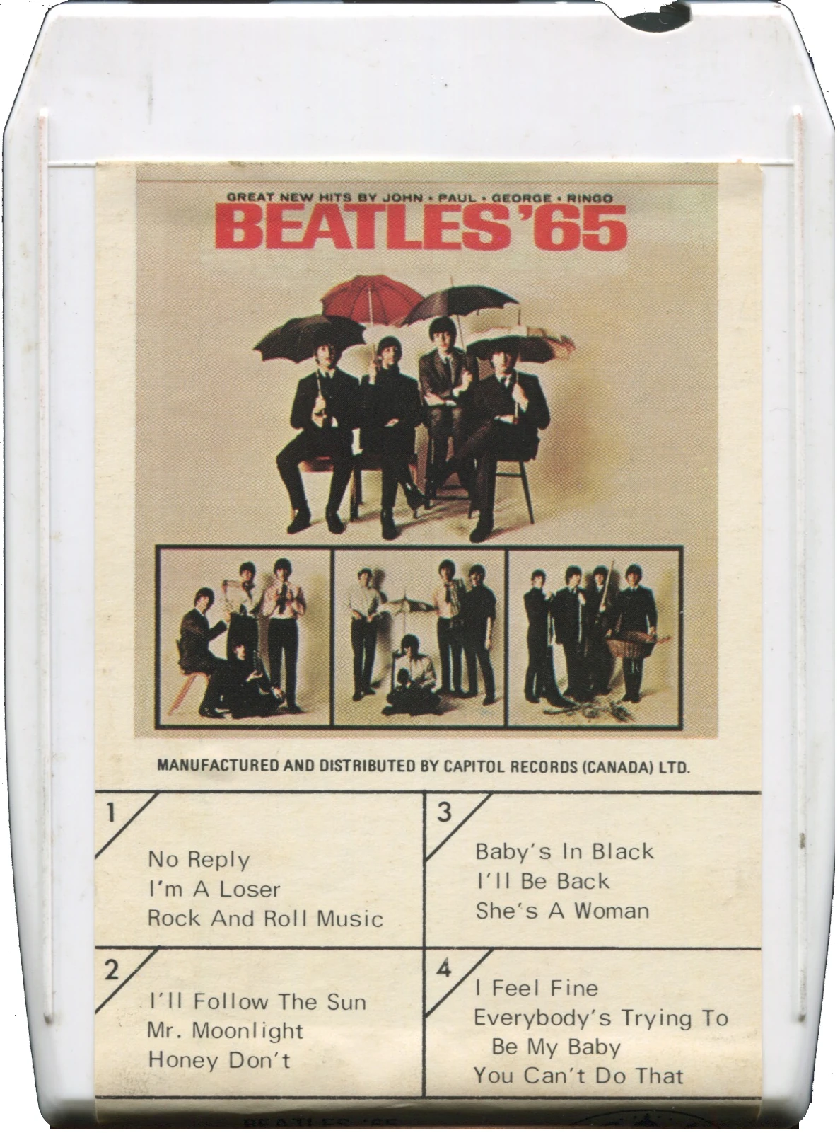Beatles'65, 8T.2228.1.2, white Datapack shell with second slick design