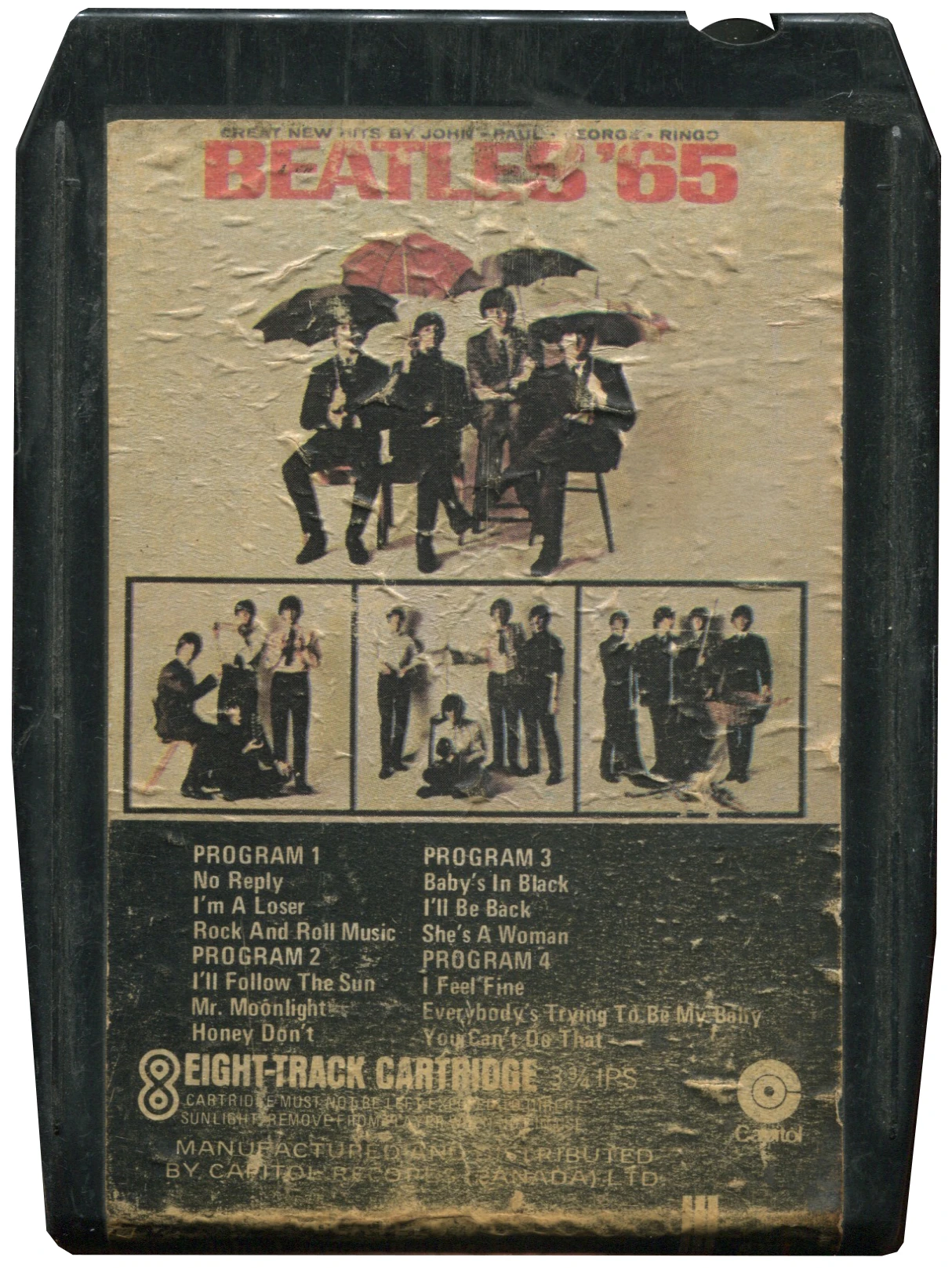 Beatles'65, 8T.2228.3.1, black Datapack shell with slick, front