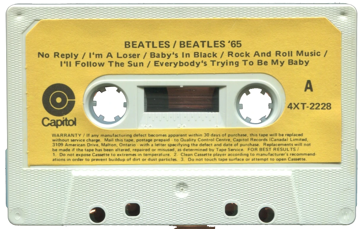 Beatles'65, K7.2228.1.1, side A label