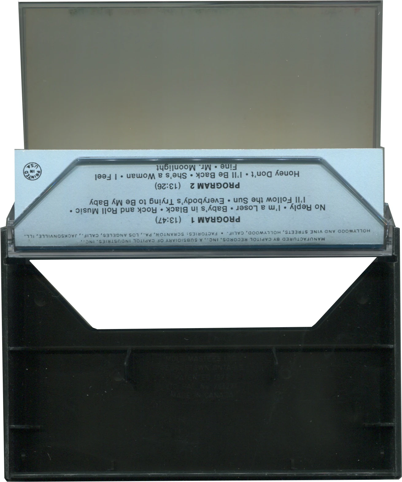 Beatles'65, K7.2228.1.1, open case with J-card