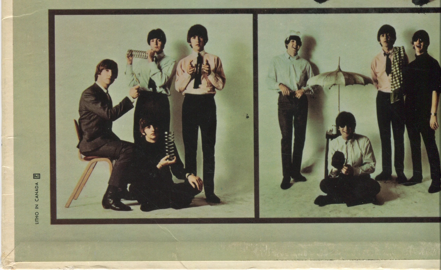 Beatles'65, LP.2228.1.1, front cover detail, Litho in Canada credit