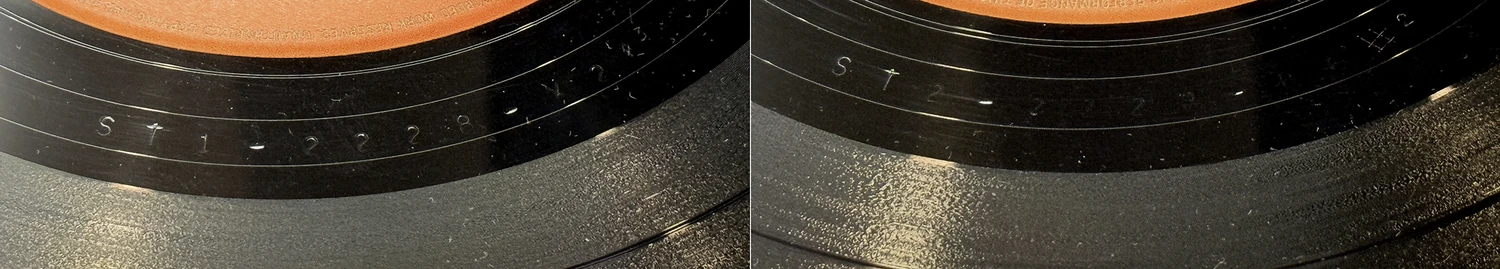 Beatles'65, LP.2228.6.1, matrix stamp detail