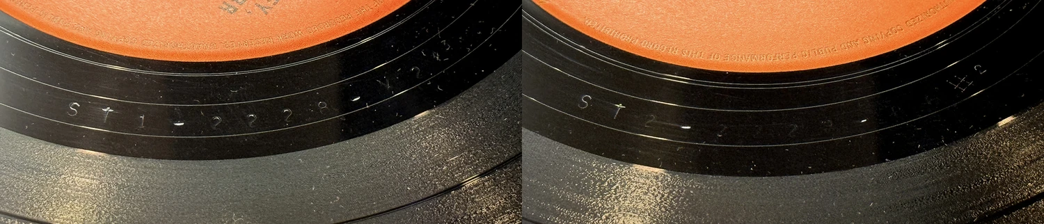 Beatles'65, LP.2228.6.2, matrix stamp detail