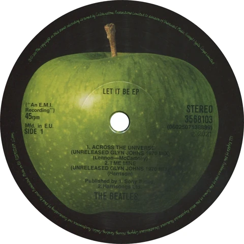 LP.3568103.UNI.2a, Remix. Coffret (c), HSM. Let It Be EP
