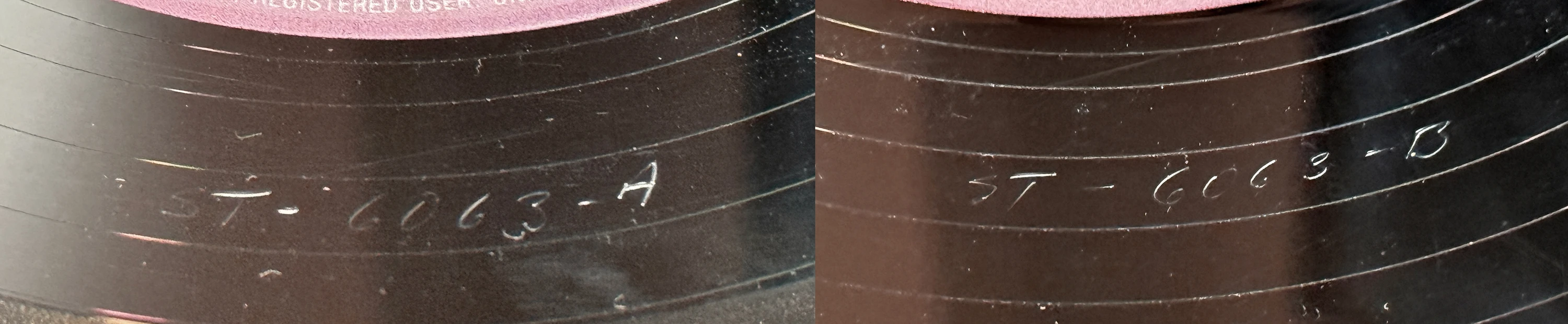 Long Tall Sally, LP.6063.11.1, matrix stamp detail