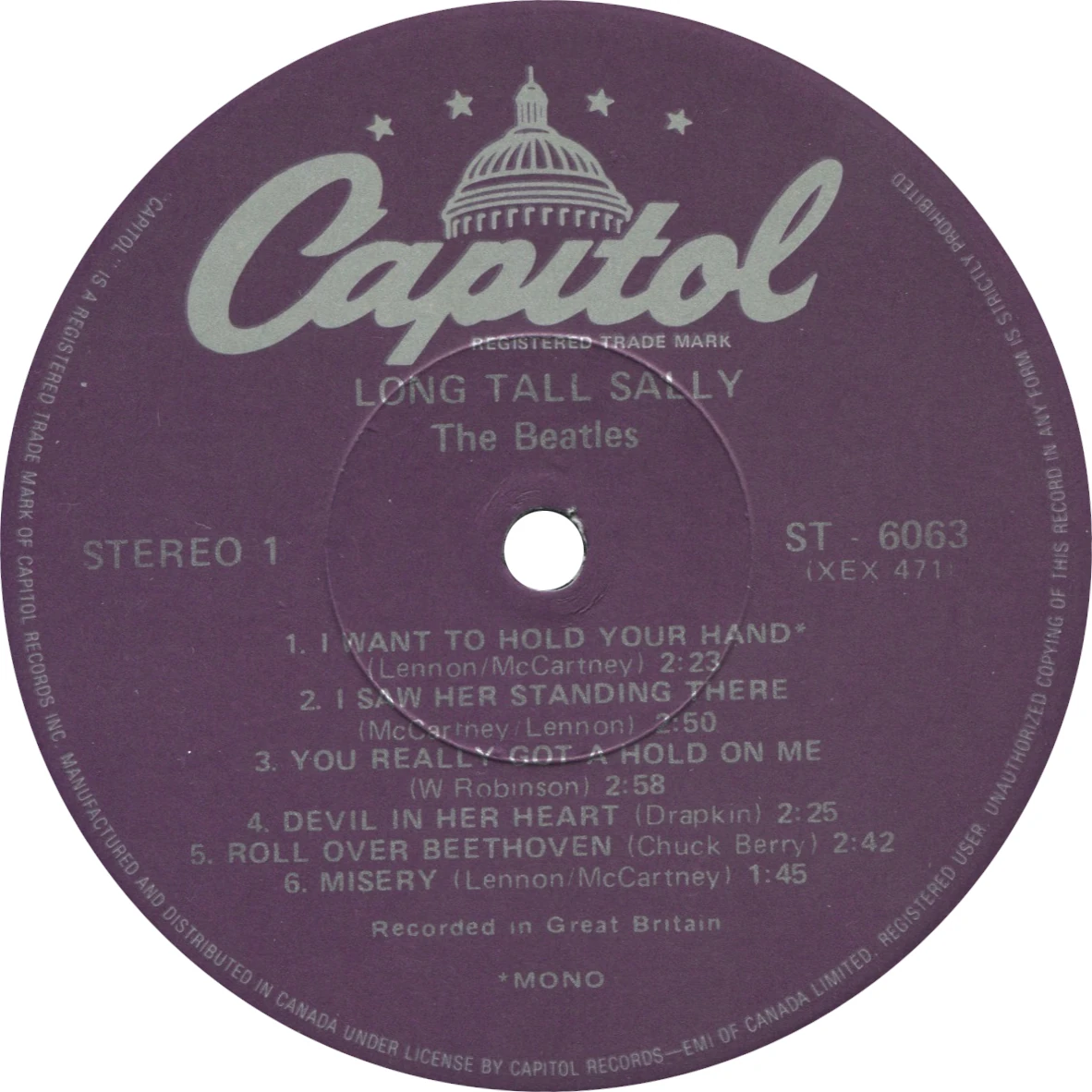 Long Tall Sally, LP.6063.11.2