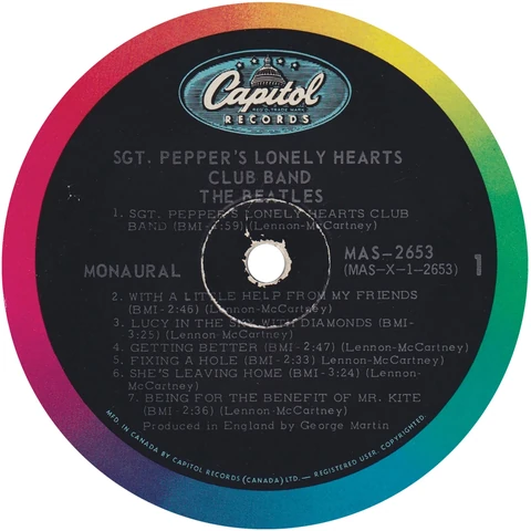 LP.2653.2.3, Mono 'WITH A LITTLE HELP'
