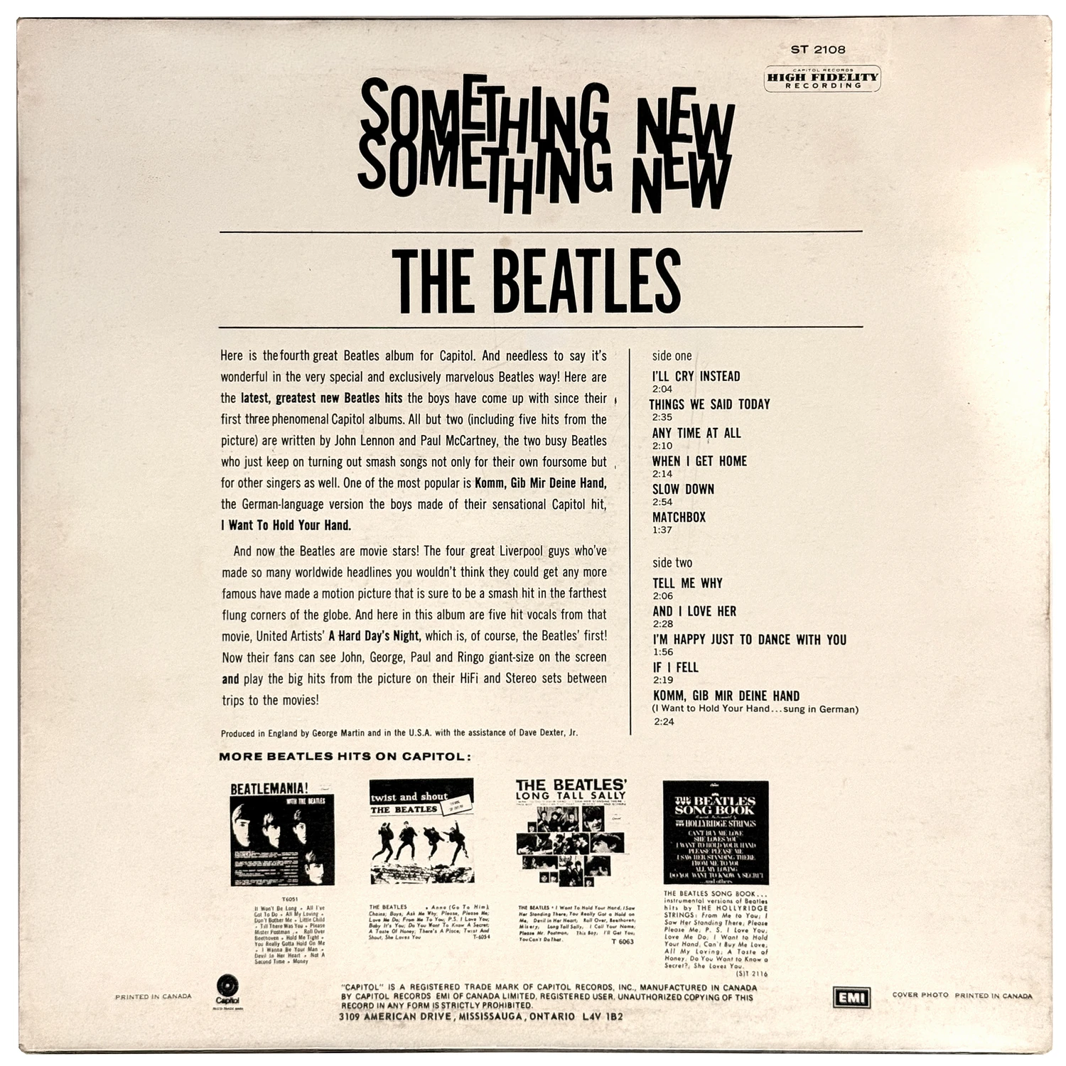 Something New, LP.2108.10.1, back cover