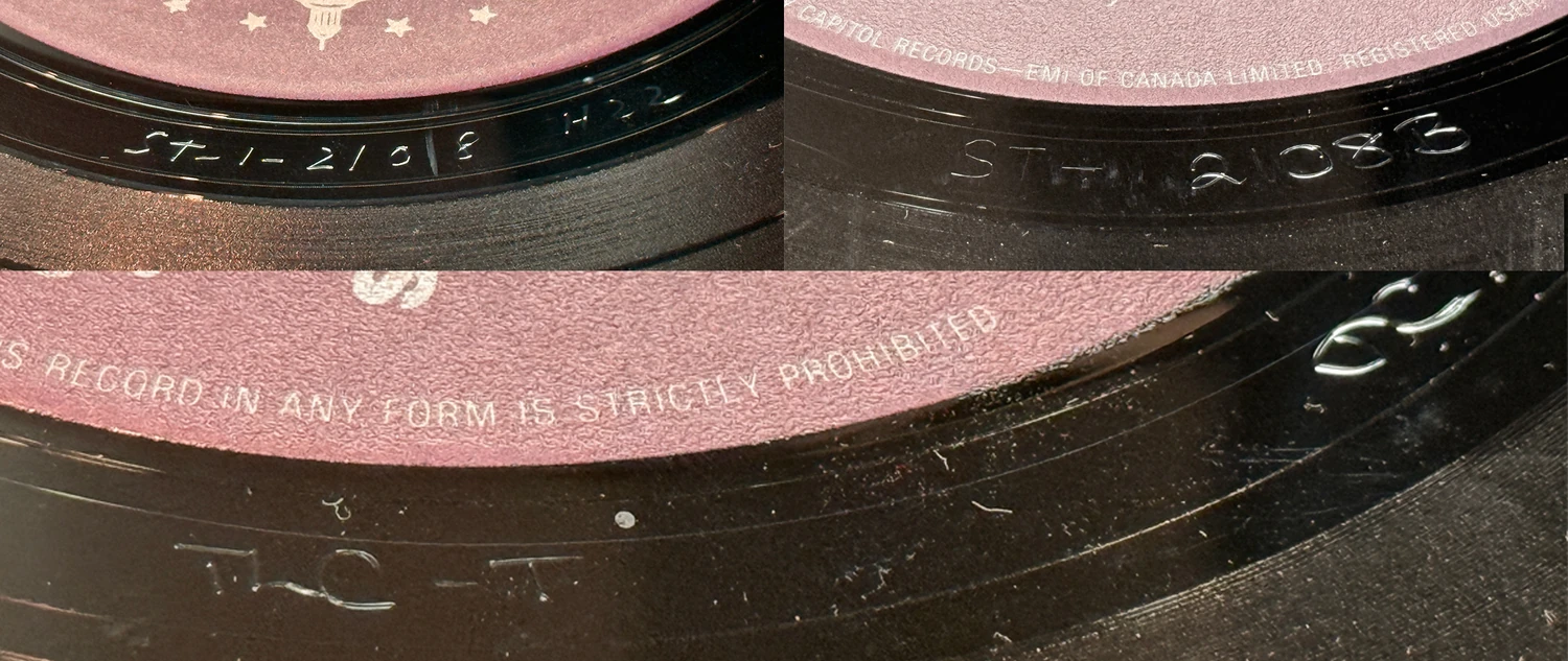 Something New, LP.2108.11.1, matrix stamp detail
