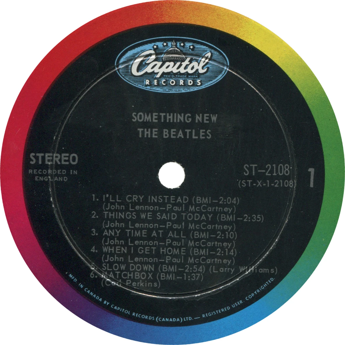 Something New, LP.2108.2.4, label