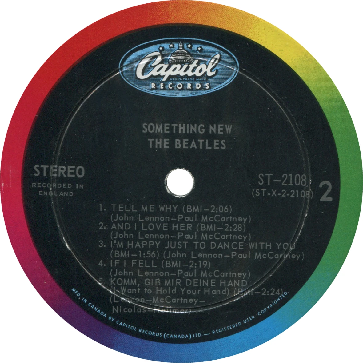 Something New, LP.2108.2.4, label