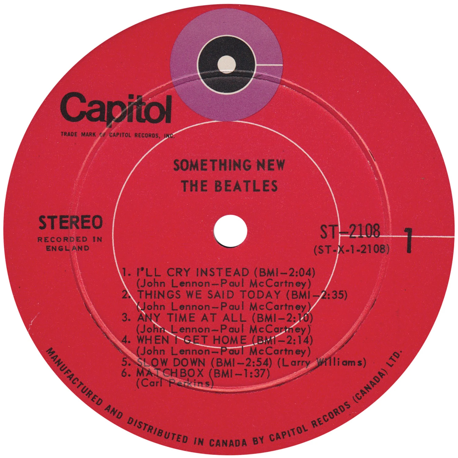 Something New, LP.2108.5.1, label