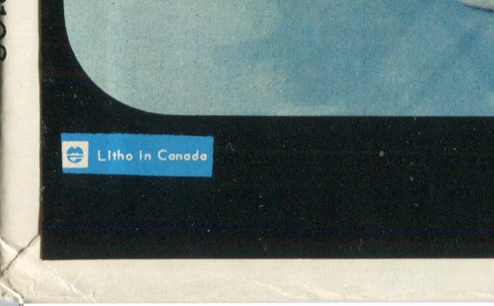 Something New, LP.2108.6.3, blue square printer's logo detail