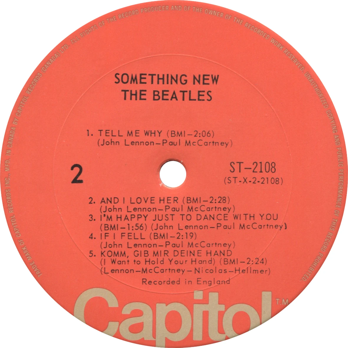 Something New, LP.2108.6.5, side 2 label