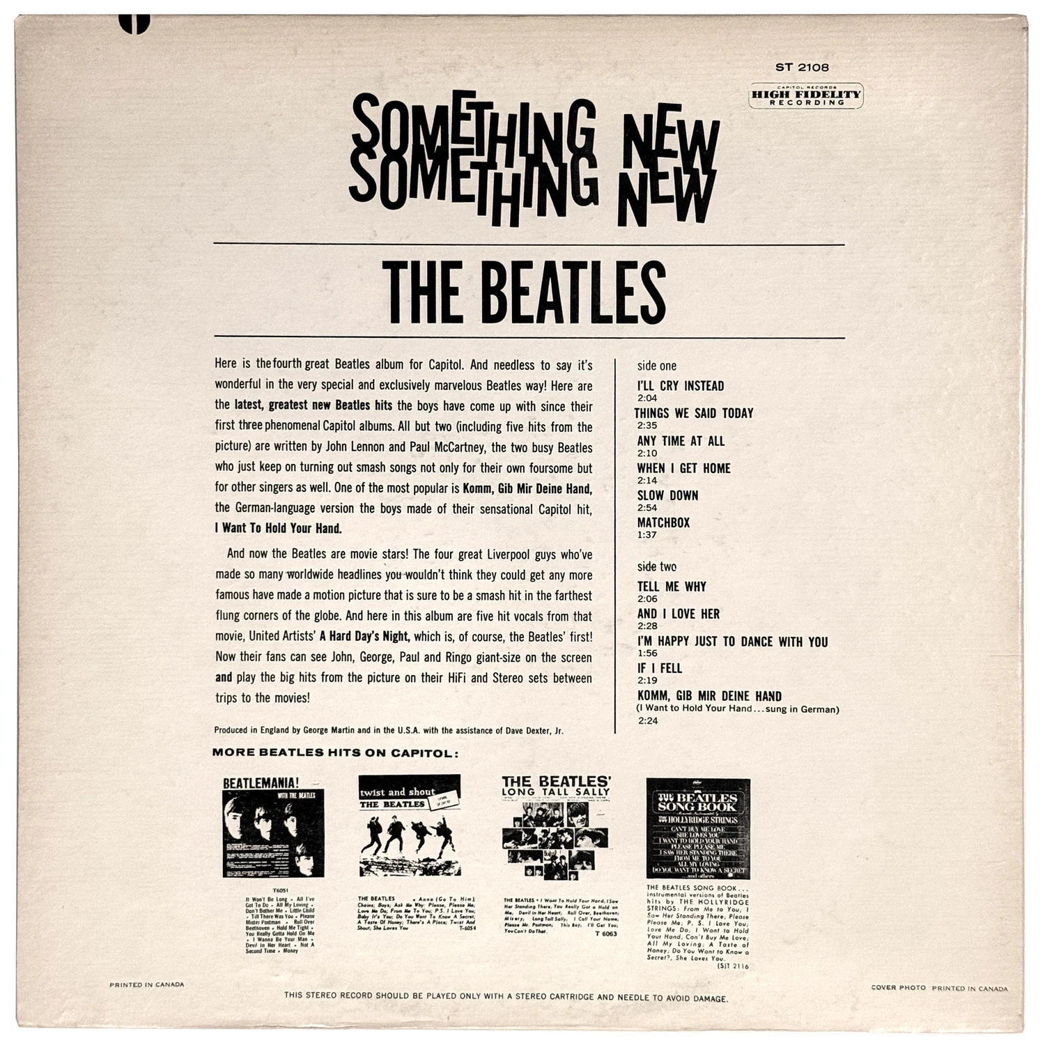 Something New, LP.2108.6.4, back cover