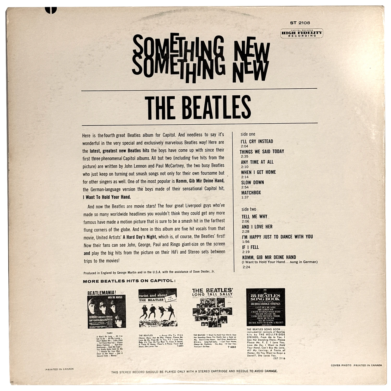 Something New, LP.2108.6.5, back cover