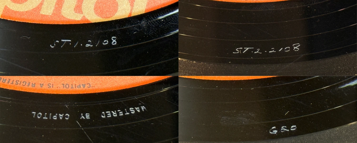 Something New, LP.2108.7.4, matrix stamp detail