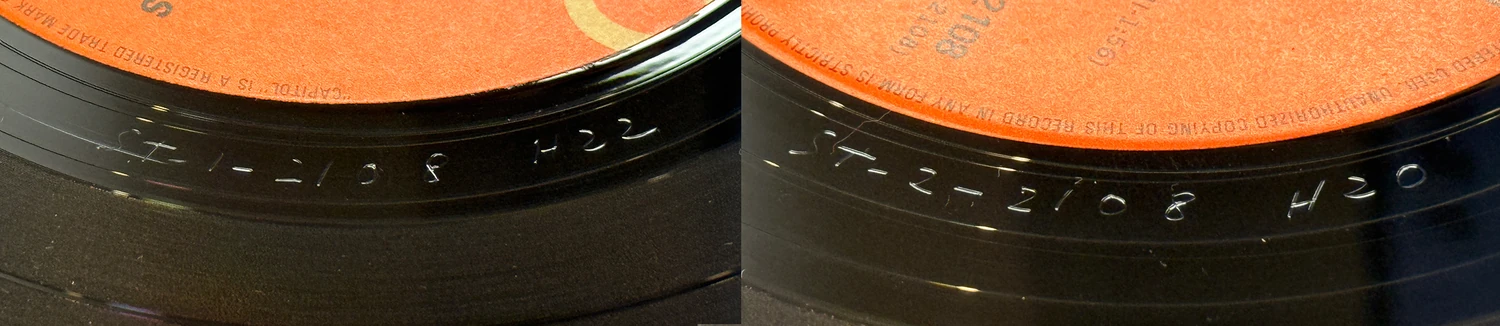 Something New, LP.2108.8.1, matrix stamp detail