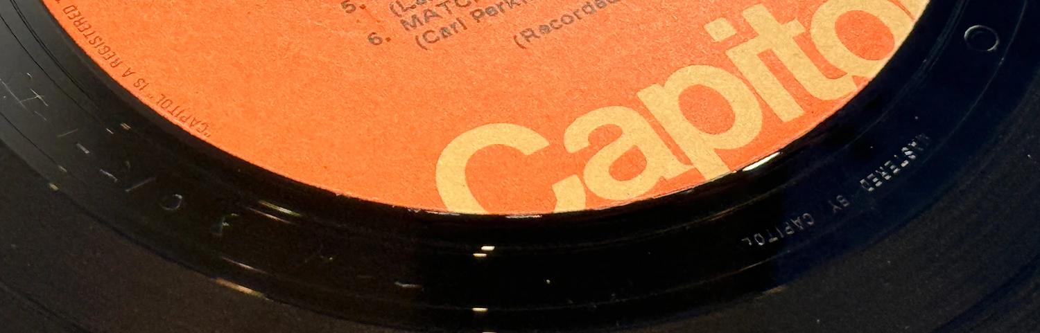 Something New, LP.2108.8.1, MASTERED BY CAPITOL stamp detail