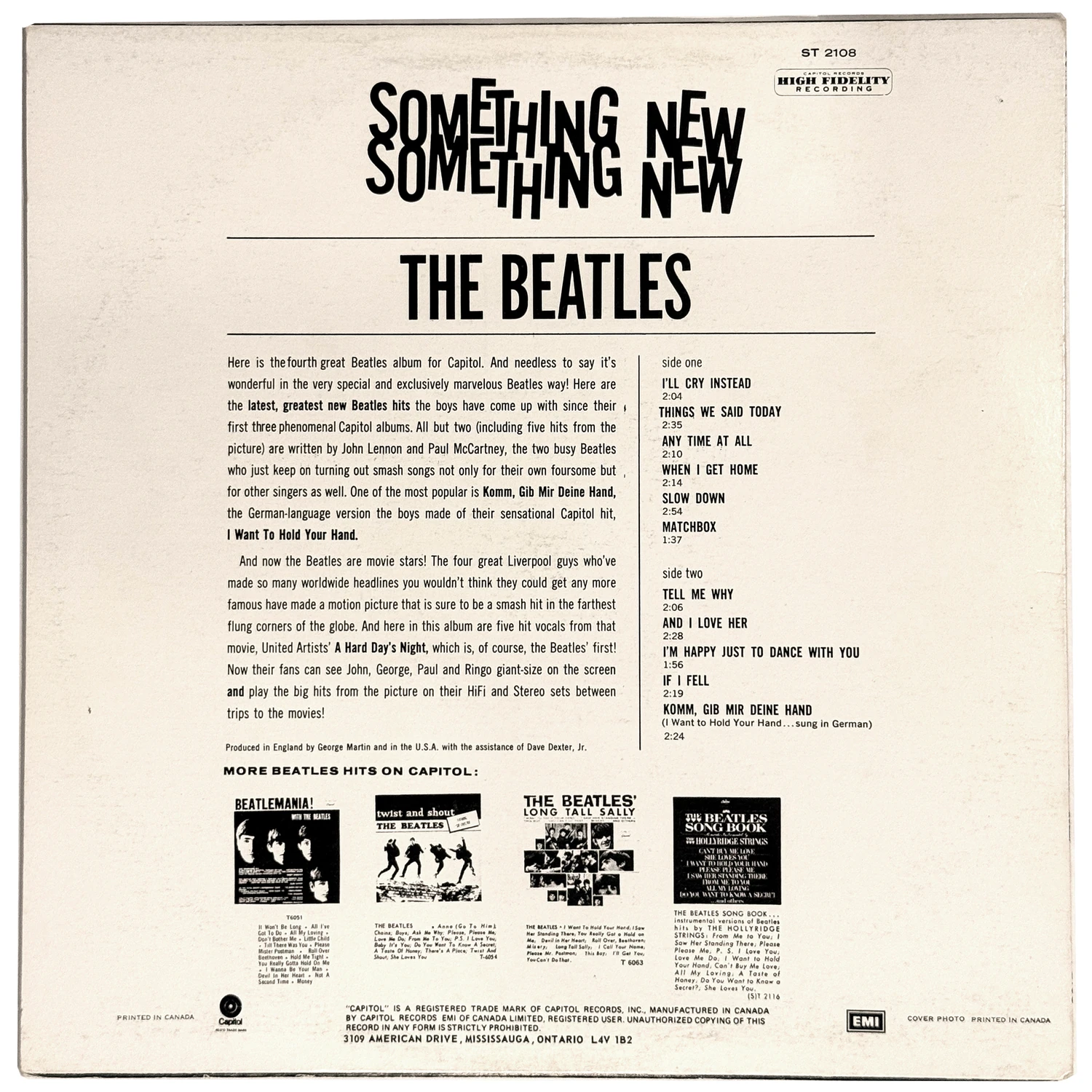 Something New, LP.2108.9.1, back cover