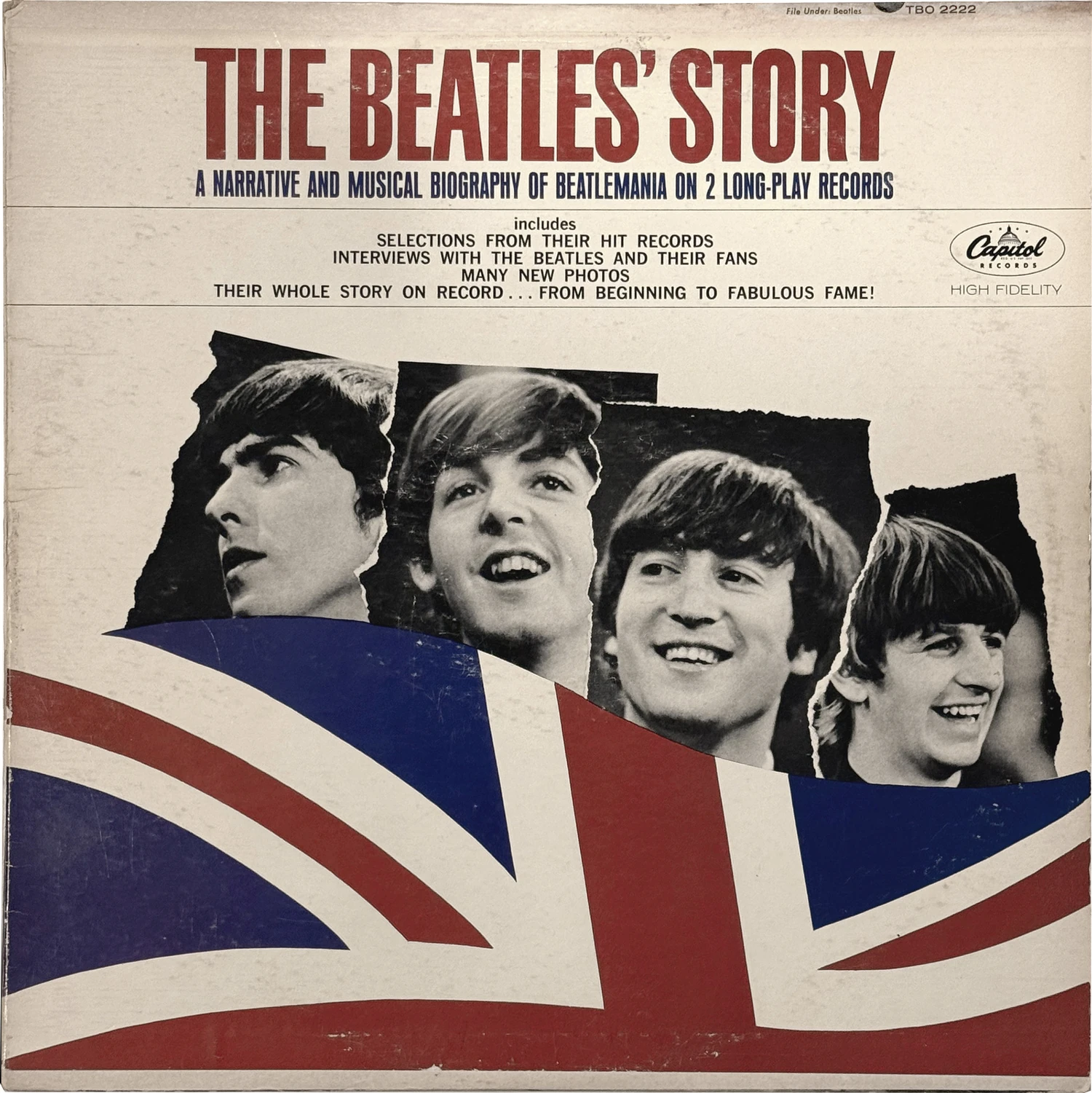 The Beatles' Story, LP.2222.1.1, front cover