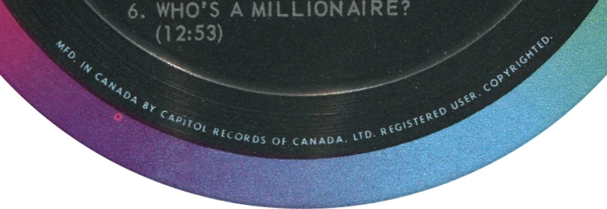 The Beatles' Story, LP.2222.1.2, détail du texte de périphérie