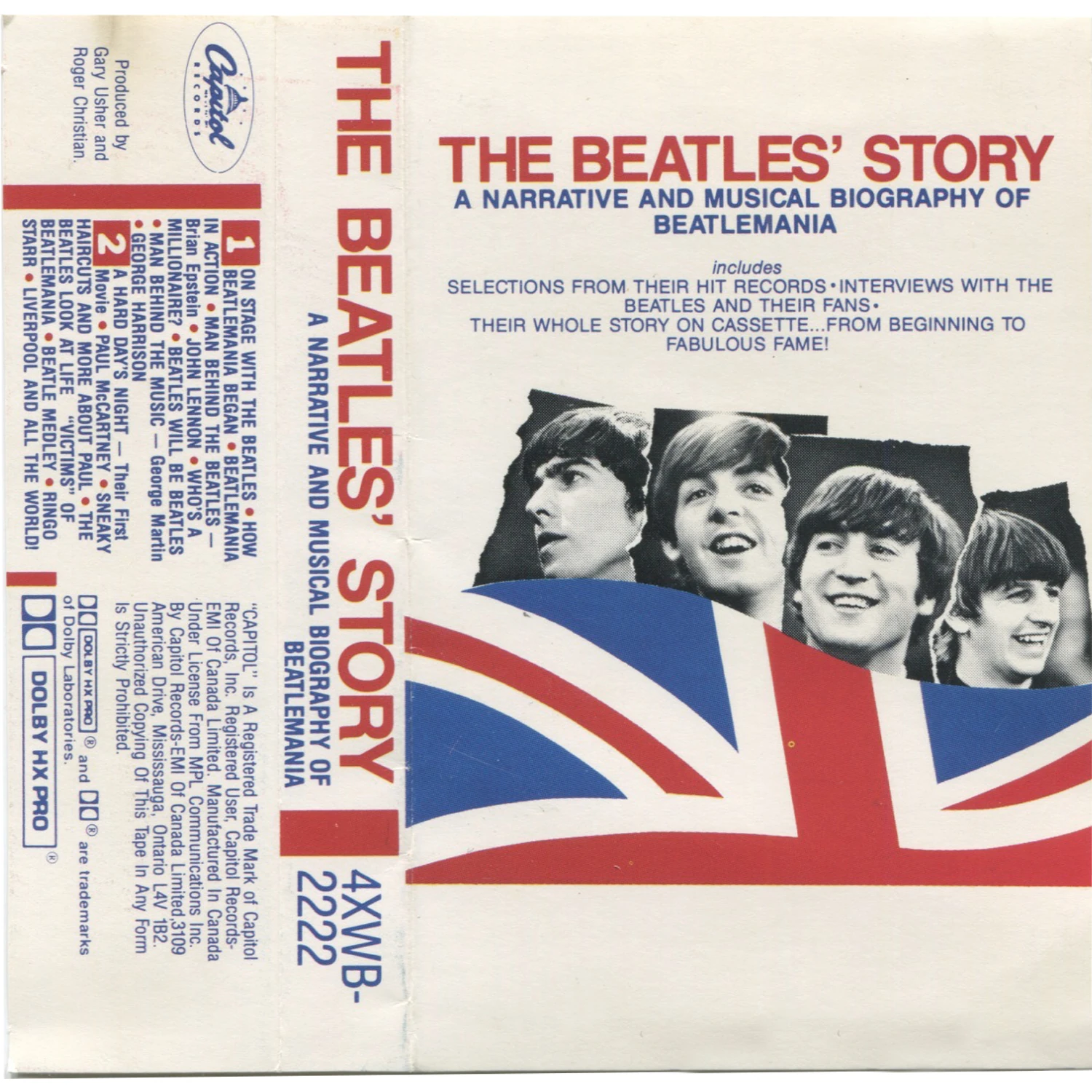 The Beatles' Story, K7.2222.6.1, carton couleur, à plat