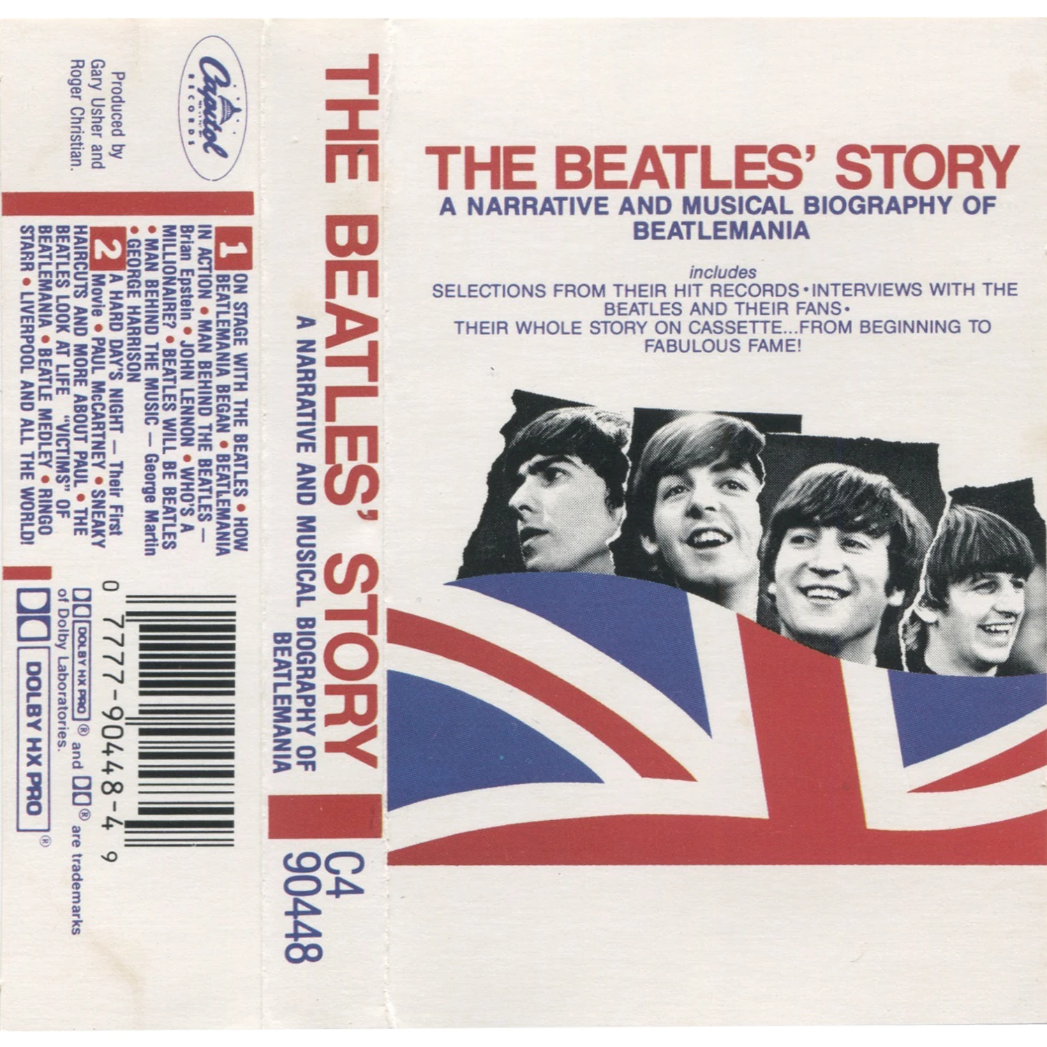 The Beatles' Story, K7.2222.7B.1, colour J-card with bar code, flat