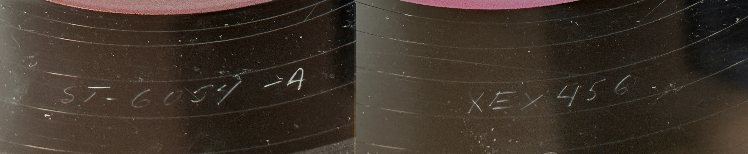 Twist And Shout, LP.6054.10.2, matrix stamp detail