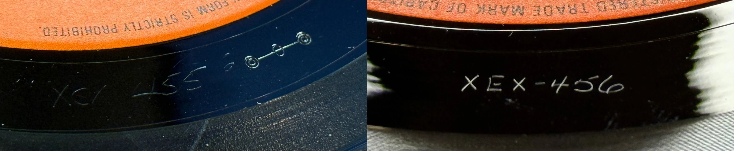 Twist And Shout, LP.6054.7.3, matrix stamp detail