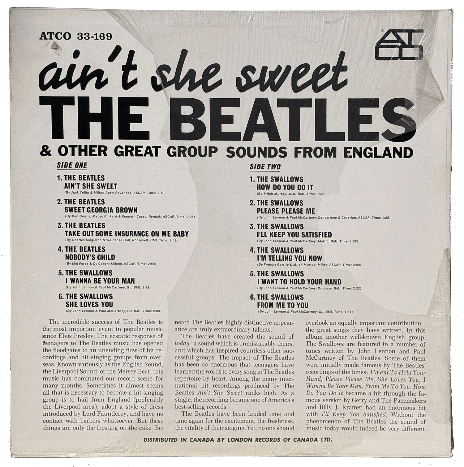 Ain't She Sweet (ATCO compilation), LP.33169.AT.1, shrink-wrap photo