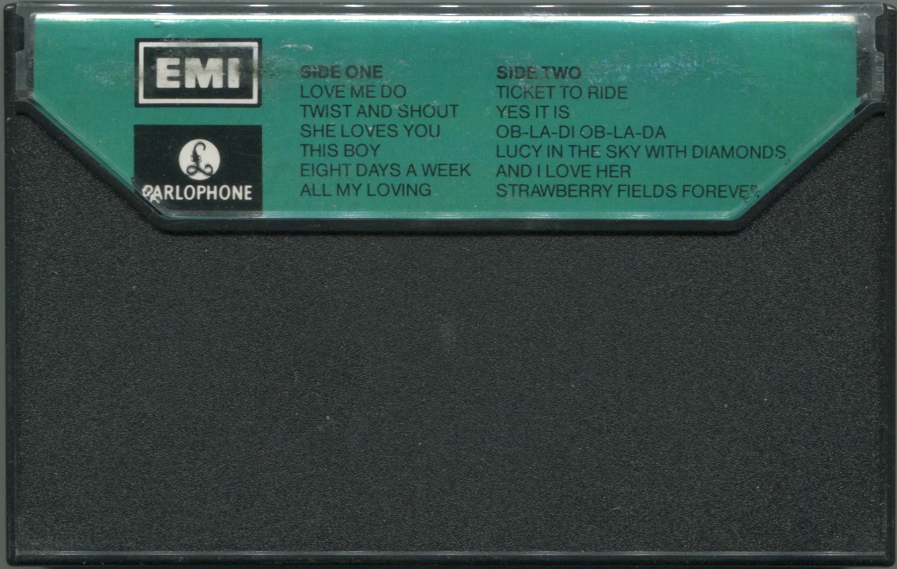 Only The Beatles... Heineken cassette (1986), back of case