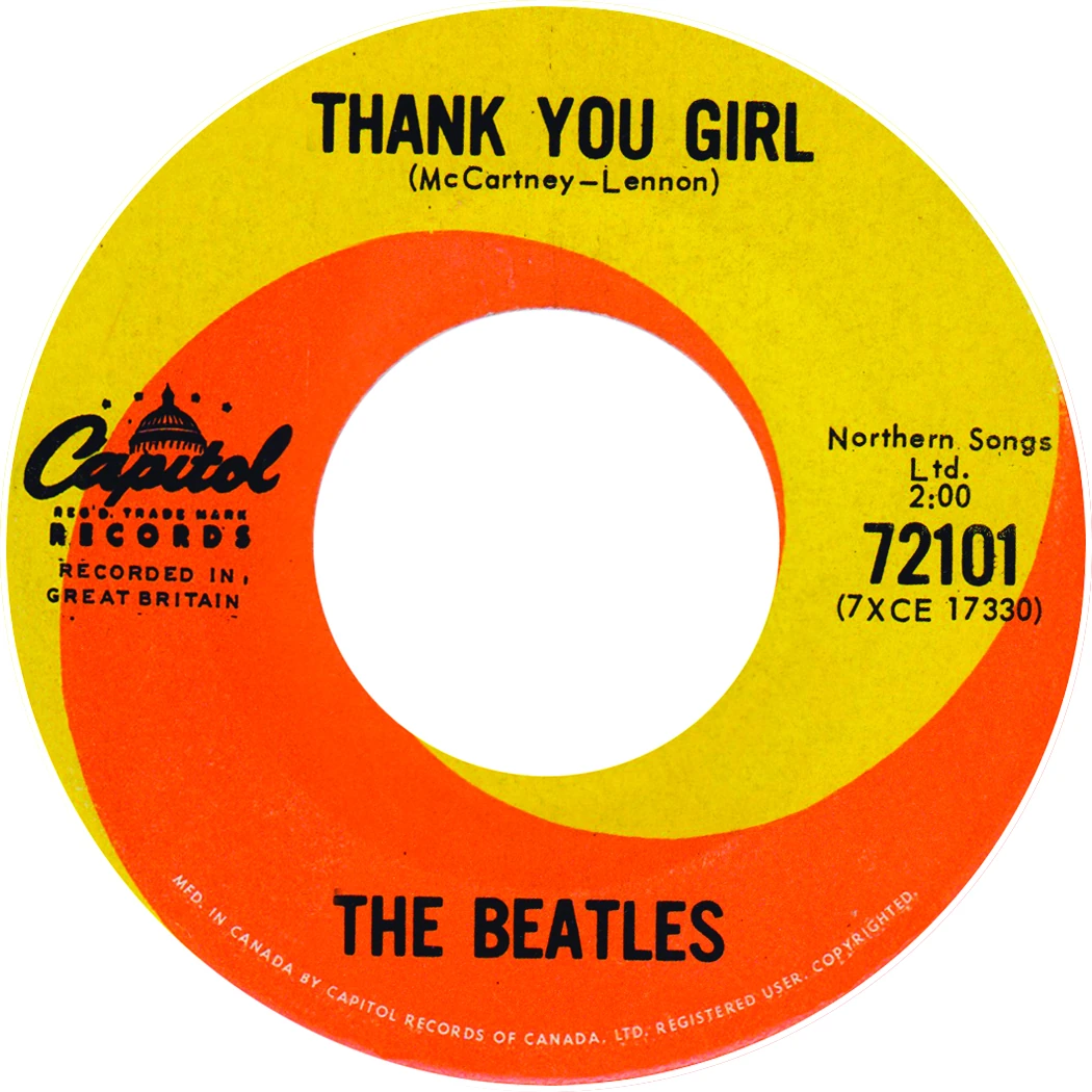 From Me To You / Thank You Girl, 45.72101.1.1