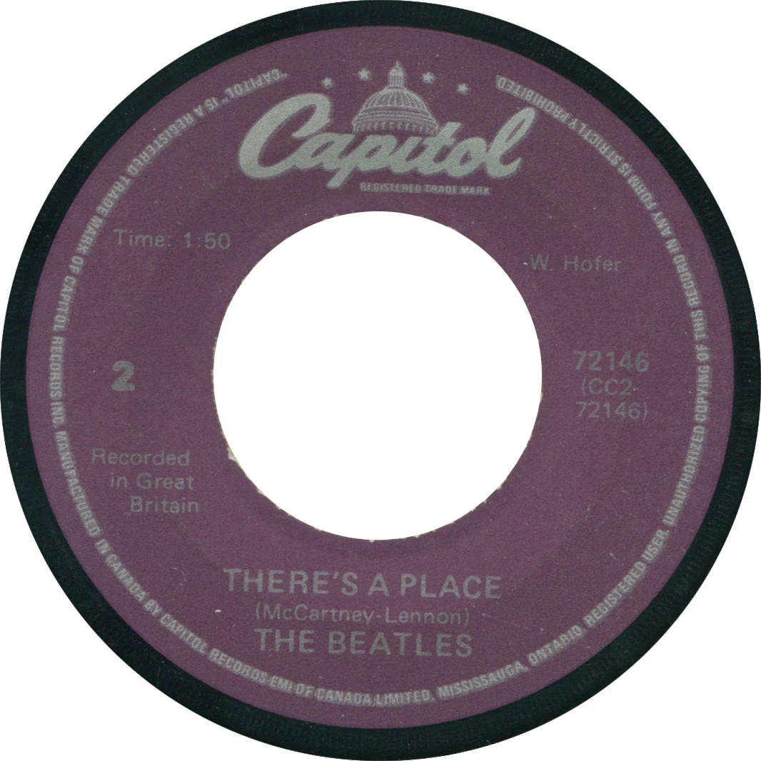Twist And Shout / There's A Place, 45.72146.10.1