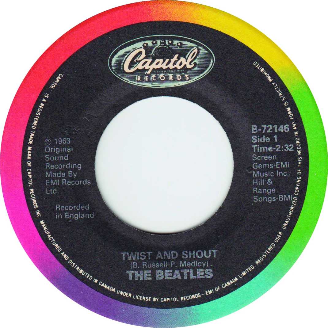 Twist And Shout / There's A Place, 45.72146.13.2