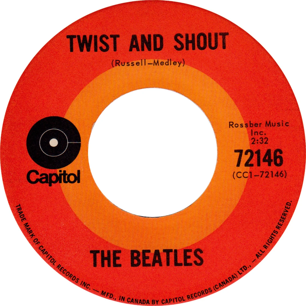 Twist And Shout / There's A Place, 45.72146.5.1