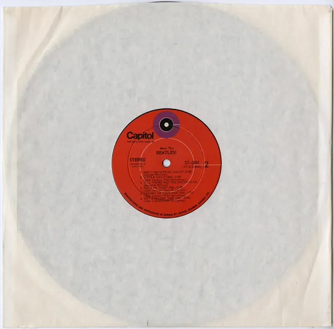 Inner Sleeves, plain paper sleeve type 1 reverse