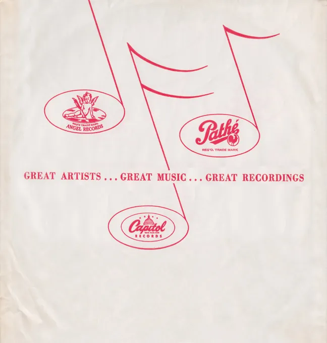 Inner Sleeves, Pathe sleeve English side