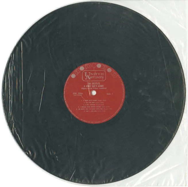 Inner Sleeves, United Artists plastic sleeve