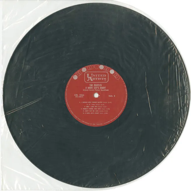 Inner Sleeves, United Artists plastic sleeve reverse