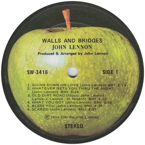 LP.APP3416.3.1, Étiquette Apple mate, pressage Columbia