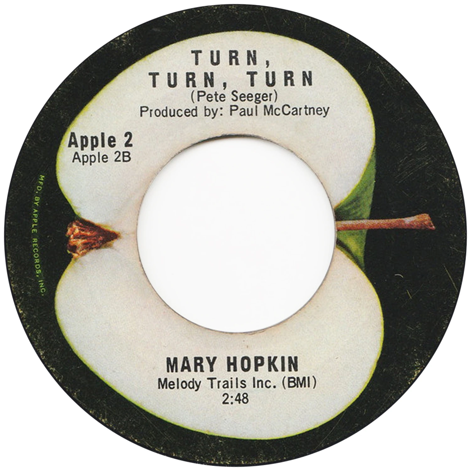 Le Temps Des Fleurs / Turn Turn Turn, 45.APPLE2.5.1