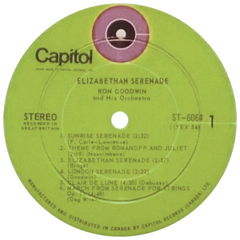 LP.GM6064.4.1, George Martin - Elizabethan Serenade